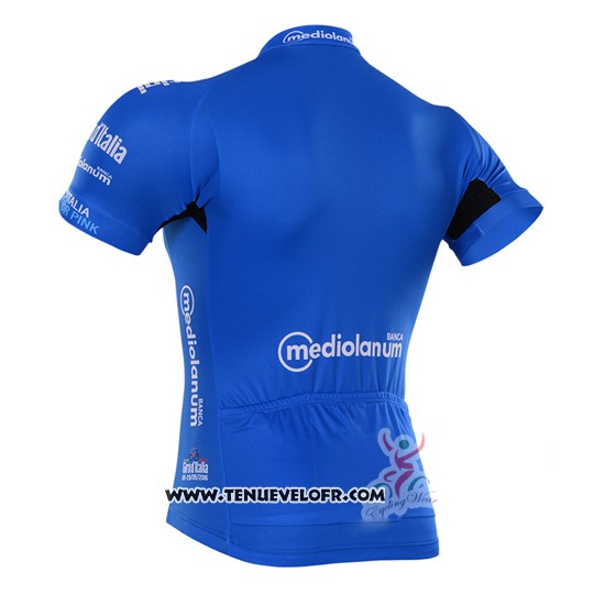 2016 Maillot Ciclismo Giro D'italie Bleu et Blanc Manches Courtes et Cuissard